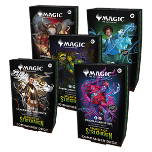 Magic : The Gathering ENG - Secrets of Strixhaven Commander Preconstructed Deck Set - (5 Mazzi)