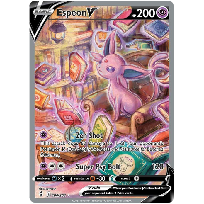 CGC Pokemon ITA - Espeon V 180/203 Evoluzioni Eteree - Alternative Art Ultra Rare