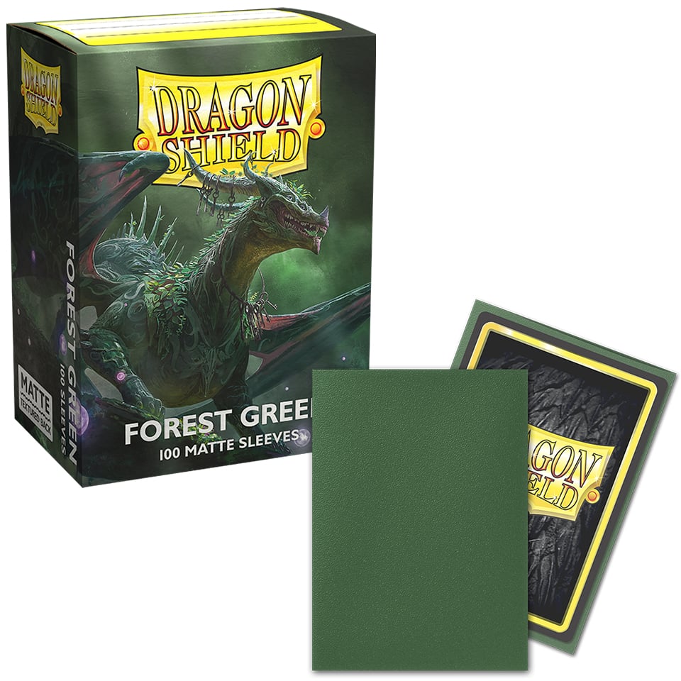 Dragon Shield 100 Bustine - Matte Forest Green