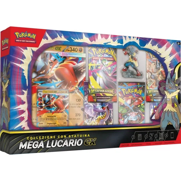 GCC Pokemon ITA - Collezione Con Statuina Mega Lucario Ex - Mega Evoluzioni