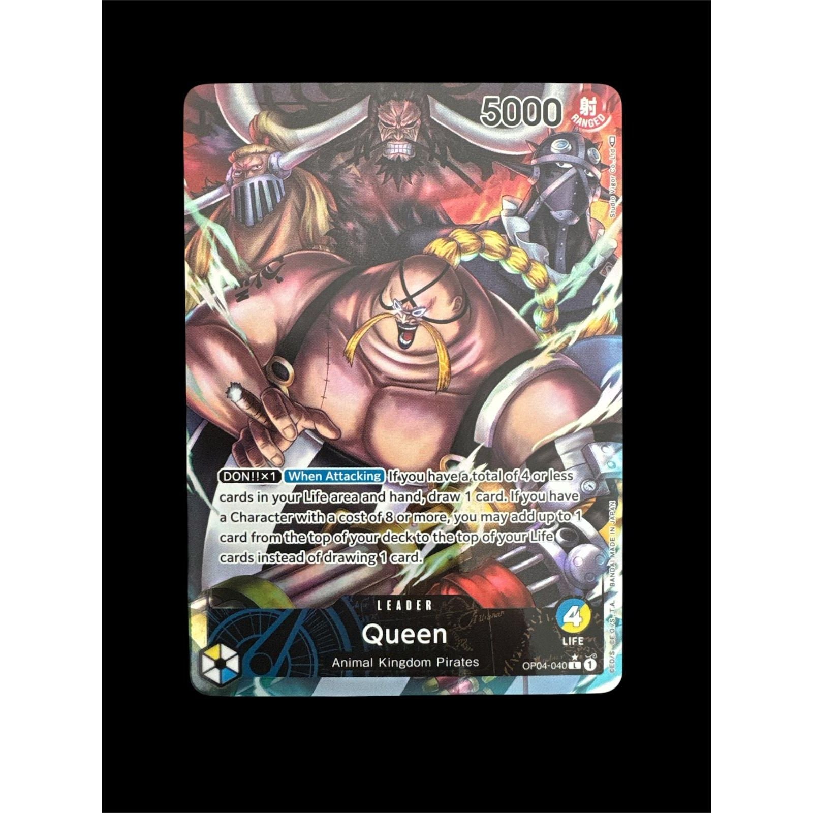 One Piece Card Game ENG - Queen OP04-040 Alternate Art - OP-04: Kingdoms of Intrigue
