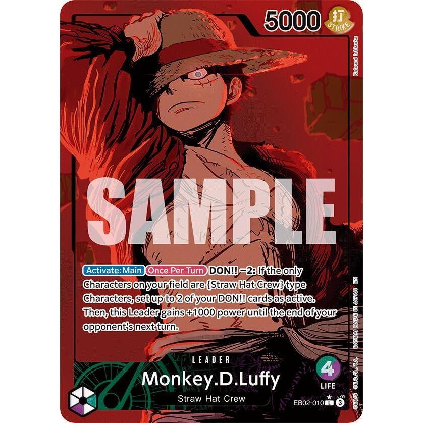 One Piece TCG - Monkey.D.Luffy Alternate Art ENG - EB-02 Anime 25th Collection