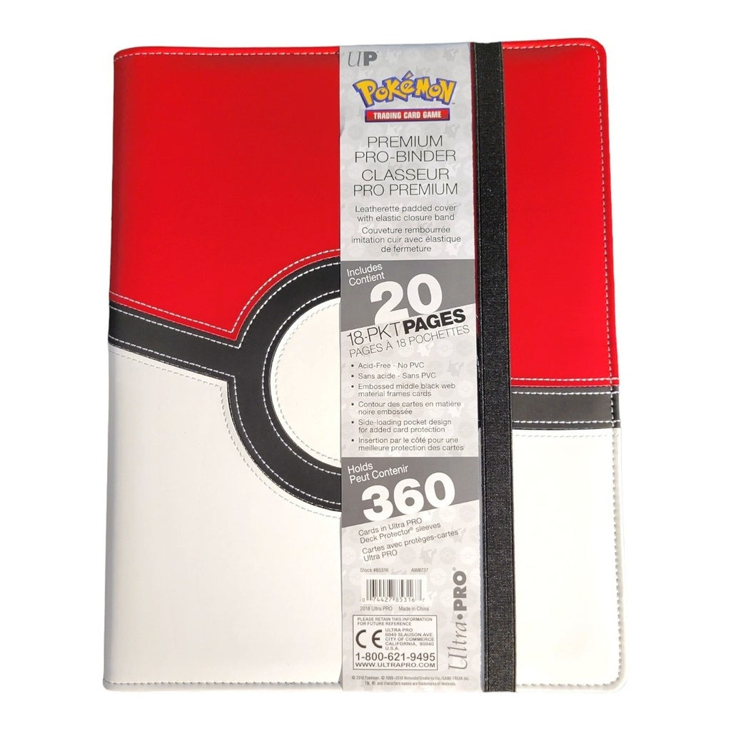 Album Pokemon - Pokeball Ultra PRO PRO-Binder Premium (9 Tasche - 20 Pagine)