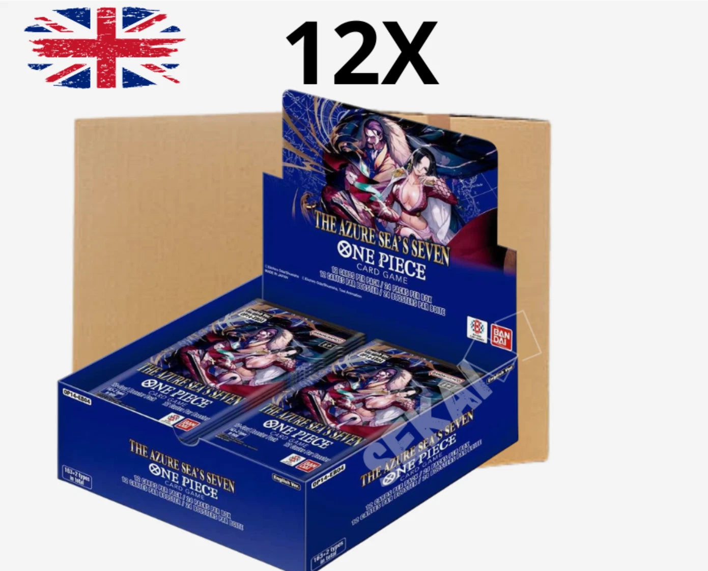 One Piece Card Game ENG - OP-14: The Azure Sea's Seven - Case Sealed 12 Box