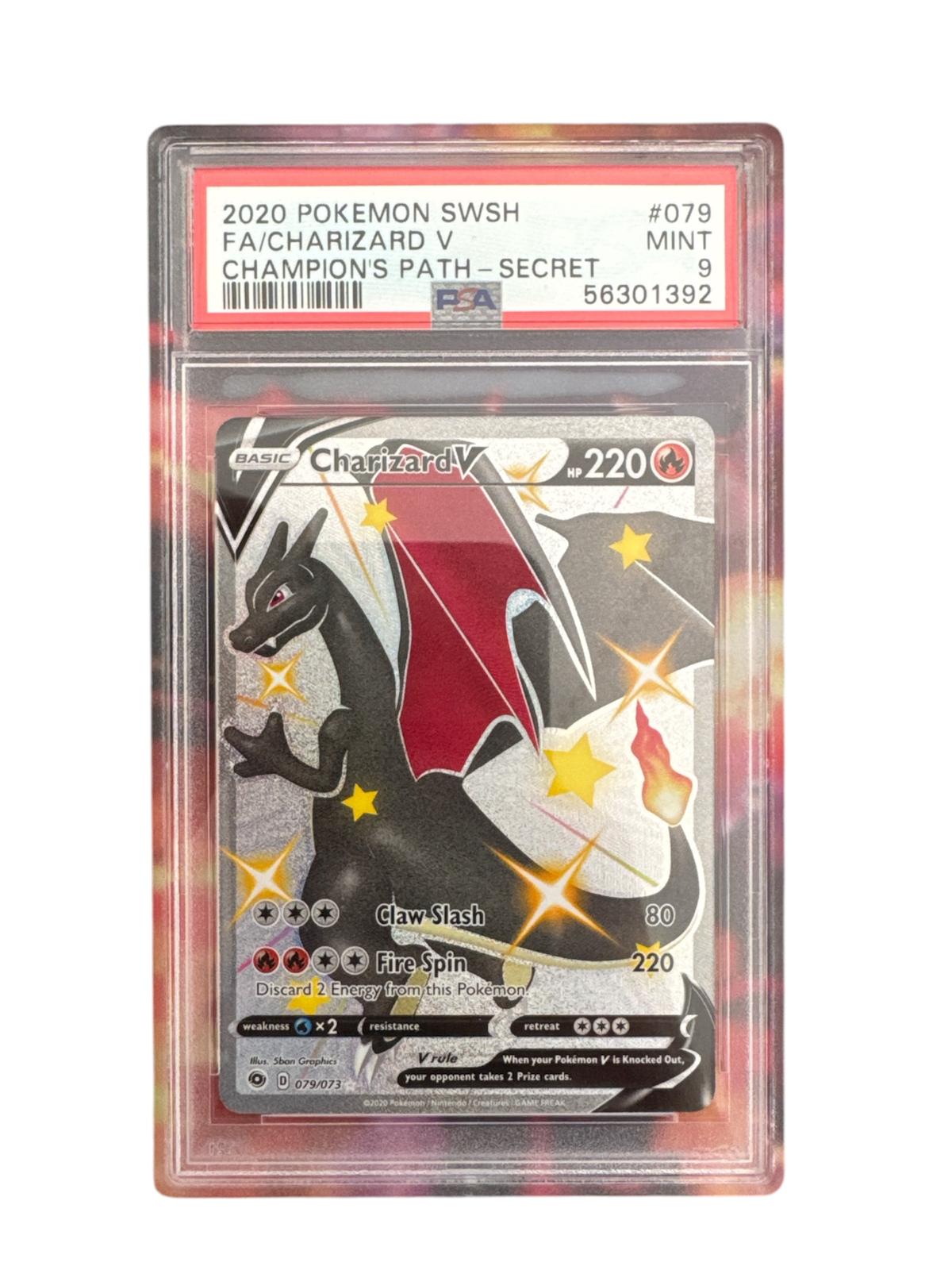 CGC Pokemon ENG - Charizard V 079/073 Ultra Shiny Rare - Champion's Path - PSA 9