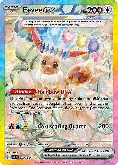 CGC Pokemon ITA - Eevee Ex Special Illustation Rare 167/131 - Evoluzioni Prismatiche