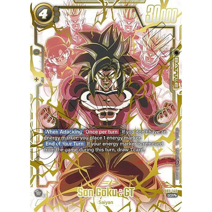 Dragon Ball Super Card Game ENG - Son Goku: GT 140 Super Alternate Art SCR NM - Fusion World : Raging Roar