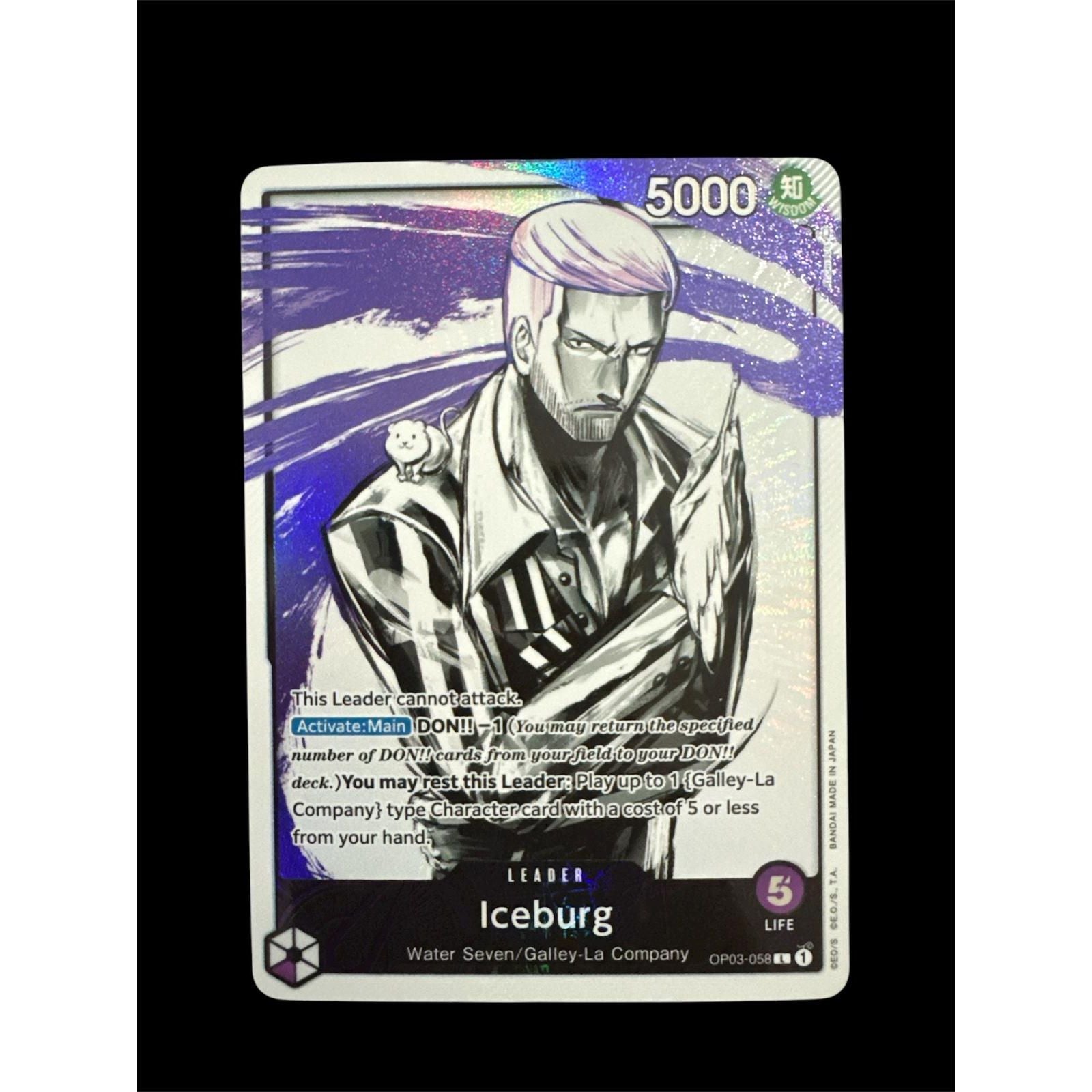 One Piece Card Game ENG - Iceburg - Leader Alternate Art - OP-03: Pillars of Strength